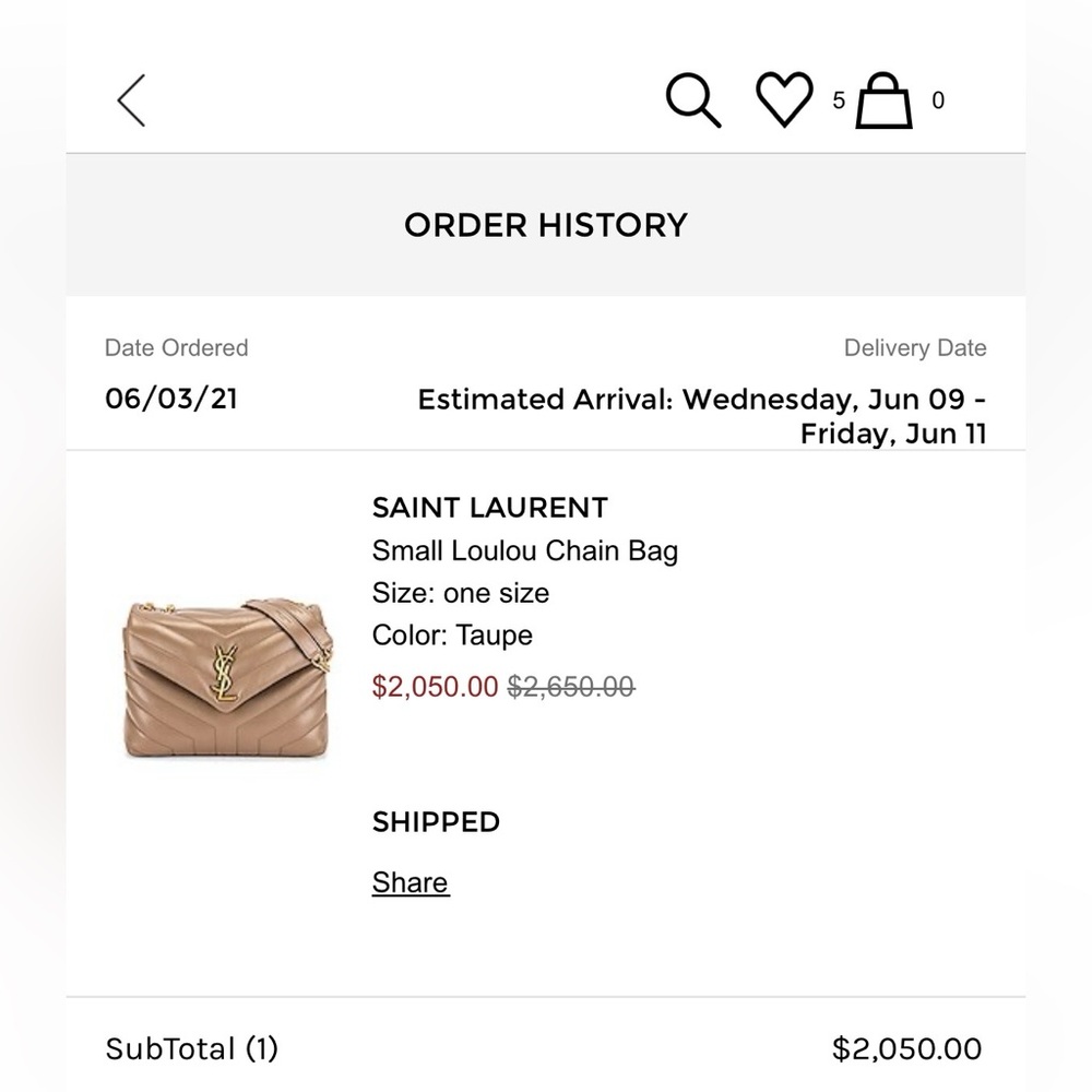 Saint Laurent Small Loulou Chain bag - Picture 16 of 16